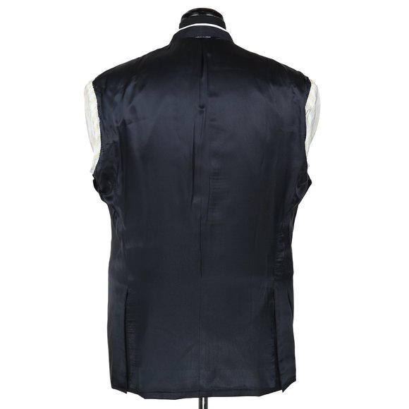 Gianluca Isaia Napoli Wool Suit Blue Windowpane - Picture 8 of 14